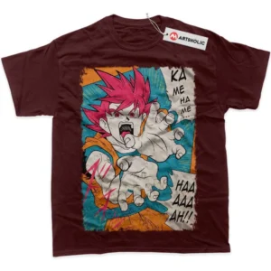 Son Goku T-Shirt, Dragon Ball Z True Fan Shirt SHIN1712092072 - Wine Red