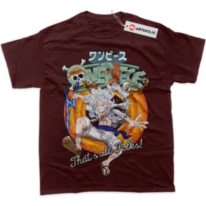 Monkey D Luffy T-Shirt, One Piece True Fan Shirt SHIN1712092073 - Wine Red