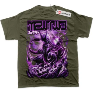 Mewtwo T-Shirt, Pokemon True Fan Shirt SHIN1712092074 - Army Green