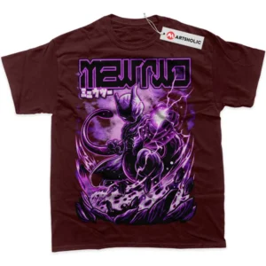Mewtwo T-Shirt, Pokemon True Fan Shirt SHIN1712092074 - Wine Red