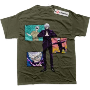 Satoru Gojo T-Shirt, Jujutsu Kaisen True Fan Shirt SHIN1712092075 - Army Green