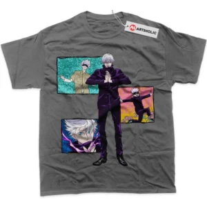 Satoru Gojo T-Shirt, Jujutsu Kaisen True Fan Shirt SHIN1712092075 - Coffee
