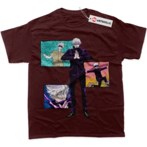 Satoru Gojo T-Shirt, Jujutsu Kaisen True Fan Shirt SHIN1712092075 - Wine Red
