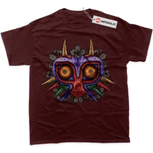 The Legend of Zelda: Majora? Mask T-Shirt, Game True Fan Shirt SHIN1712092078 - Wine Red