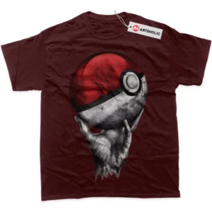 Poke Ball T-Shirt, Pokemon True Fan Shirt SHIN1712092079 - Wine Red