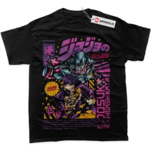Josuke Higashikata T-Shirt, JoJo Bizarre Adventure True Fan Shirt SHIN1712092086 - Black