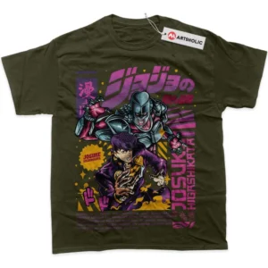 Josuke Higashikata T-Shirt, JoJo Bizarre Adventure True Fan Shirt SHIN1712092086 - Army Green