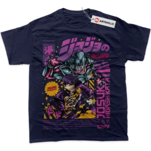 Josuke Higashikata T-Shirt, JoJo Bizarre Adventure True Fan Shirt SHIN1712092086 - Navy