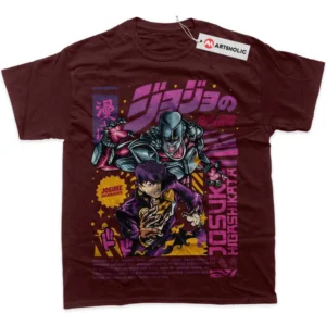 Josuke Higashikata T-Shirt, JoJo Bizarre Adventure True Fan Shirt SHIN1712092086 - Wine Red