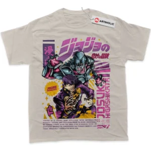 Josuke Higashikata T-Shirt, JoJo Bizarre Adventure True Fan Shirt SHIN1712092086 - Light Blue