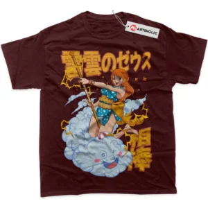 Nami T-Shirt, One Piece True Fan Shirt SHIN1712092088 - Wine Red