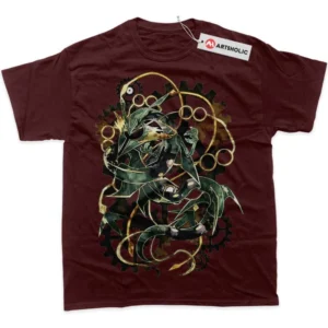 Rayquaza T-Shirt, Pokemon True Fan Shirt SHIN1712092090 - Wine Red