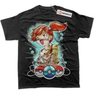 Misty vs Togepi T-Shirt, Pokemon True Fan Shirt SHIN1712092091 - Black