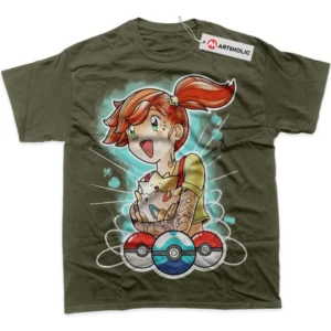 Misty vs Togepi T-Shirt, Pokemon True Fan Shirt SHIN1712092091 - Army Green