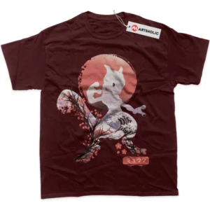 Mewtwo T-Shirt, Pokemon True Fan Shirt SHIN1712092093 - Wine Red