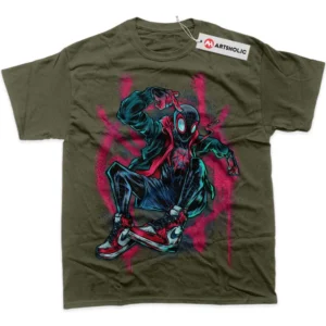 Miles Morales T-Shirt, Marvel Comics True Fan Shirt SHIN1712092094 - Army Green