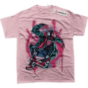 Miles Morales T-Shirt, Marvel Comics True Fan Shirt SHIN1712092094 - Pink
