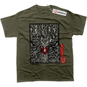 Princess Mononoke T-Shirt, Studio Ghibli True Fan Shirt SHIN1712092095 - Army Green