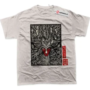 Princess Mononoke T-Shirt, Studio Ghibli True Fan Shirt SHIN1712092095 - Light Grey