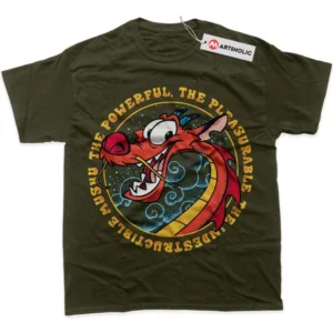 Mushu T-Shirt, Mulan True Fan Shirt SHIN1712092099 - Army Green