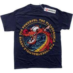 Mushu T-Shirt, Mulan True Fan Shirt SHIN1712092099 - Navy