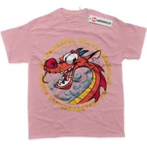 Mushu T-Shirt, Mulan True Fan Shirt SHIN1712092099 - Pink