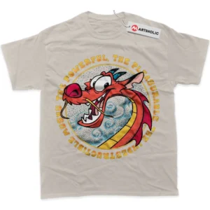 Mushu T-Shirt, Mulan True Fan Shirt SHIN1712092099 - Light Grey