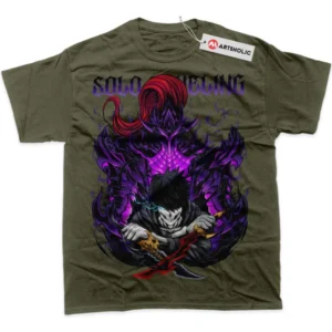 Sung Jinwoo T-Shirt, Solo Leveling True Fan Shirt SHIN1712092104 - Army Green