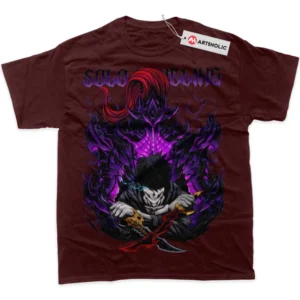 Sung Jinwoo T-Shirt, Solo Leveling True Fan Shirt SHIN1712092104 - Wine Red