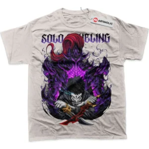 Sung Jinwoo T-Shirt, Solo Leveling True Fan Shirt SHIN1712092104 - Light Grey