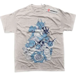 Water Class Pokemon T-Shirt, Anime True Fan Shirt SHIN1712092106 - Light Grey