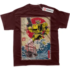 Bumblebee T-Shirt, Transformers True Fan Shirt SHIN1712092114 - Wine Red