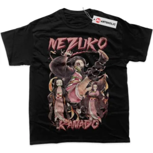 Nezuko Kamado T-Shirt, Demon Slayer True Fan Shirt SHIN1712092116 - Black
