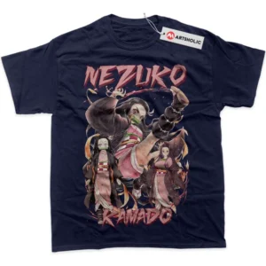 Nezuko Kamado T-Shirt, Demon Slayer True Fan Shirt SHIN1712092116 - Navy