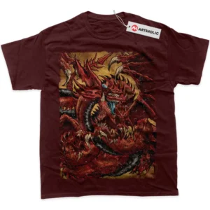 Slifer the Sky Dragon T-Shirt, Anime True Fan Shirt SHIN1712092117 - Wine Red