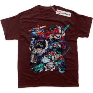 YuYu Hakusho T-Shirt, Anime True Fan Shirt SHIN1712092118 - Wine Red