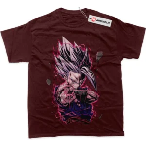 Son Gohan T-Shirt, Dragon Ball Z True Fan Shirt SHIN1712092120 - Wine Red