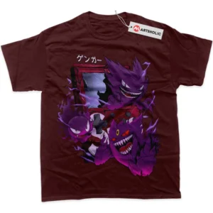 Gengar T-Shirt, Gatsly True Fan Shirt SHIN1712092121 - Wine Red