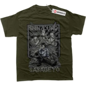 Levi Ackerman T-Shirt, Attack On Titan True Fan Shirt SHIN1712092122 - Army Green