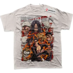 Eren Yeager T-Shirt, Attack On Titan True Fan Shirt SHIN1712092124 - Light Grey