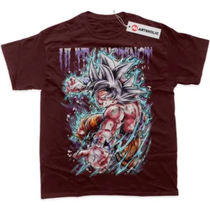 Ultra Instinct Son Goku T-Shirt, Dragon Ball True Fan Shirt SHIN1712092126 - Wine Red