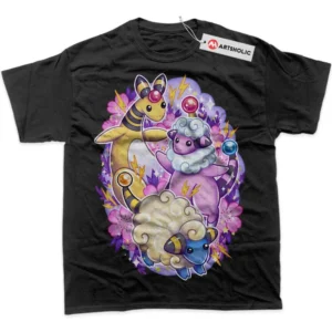 Mareep T-Shirt, Pokemon True Fan Shirt SHIN1712092127 - Black