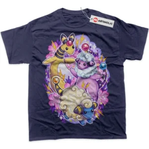 Mareep T-Shirt, Pokemon True Fan Shirt SHIN1712092127 - Navy