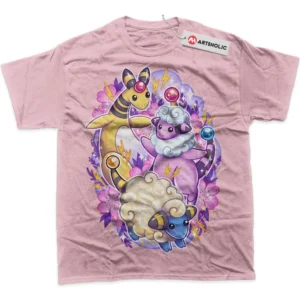 Mareep T-Shirt, Pokemon True Fan Shirt SHIN1712092127 - Pink