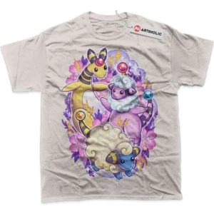 Mareep T-Shirt, Pokemon True Fan Shirt SHIN1712092127 - Light Blue