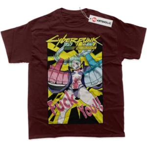 Rebecca T-Shirt, Cyberpunk: Edgerunners True Fan Shirt SHIN1712092129 - Wine Red