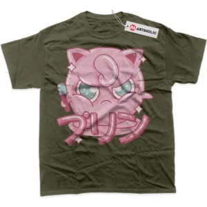 Jigglypuff T-Shirt, Pokemon True Fan Shirt SHIN1712092130 - Army Green
