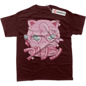 Jigglypuff T-Shirt, Pokemon True Fan Shirt SHIN1712092130 - Wine Red