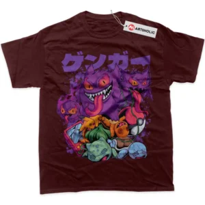 Pokemon T-Shirt, Anime True Fan Shirt SHIN1712092134 - Wine Red