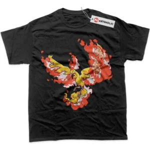 Moltres T-Shirt, Pokemon True Fan Shirt SHIN1712092138 - Black